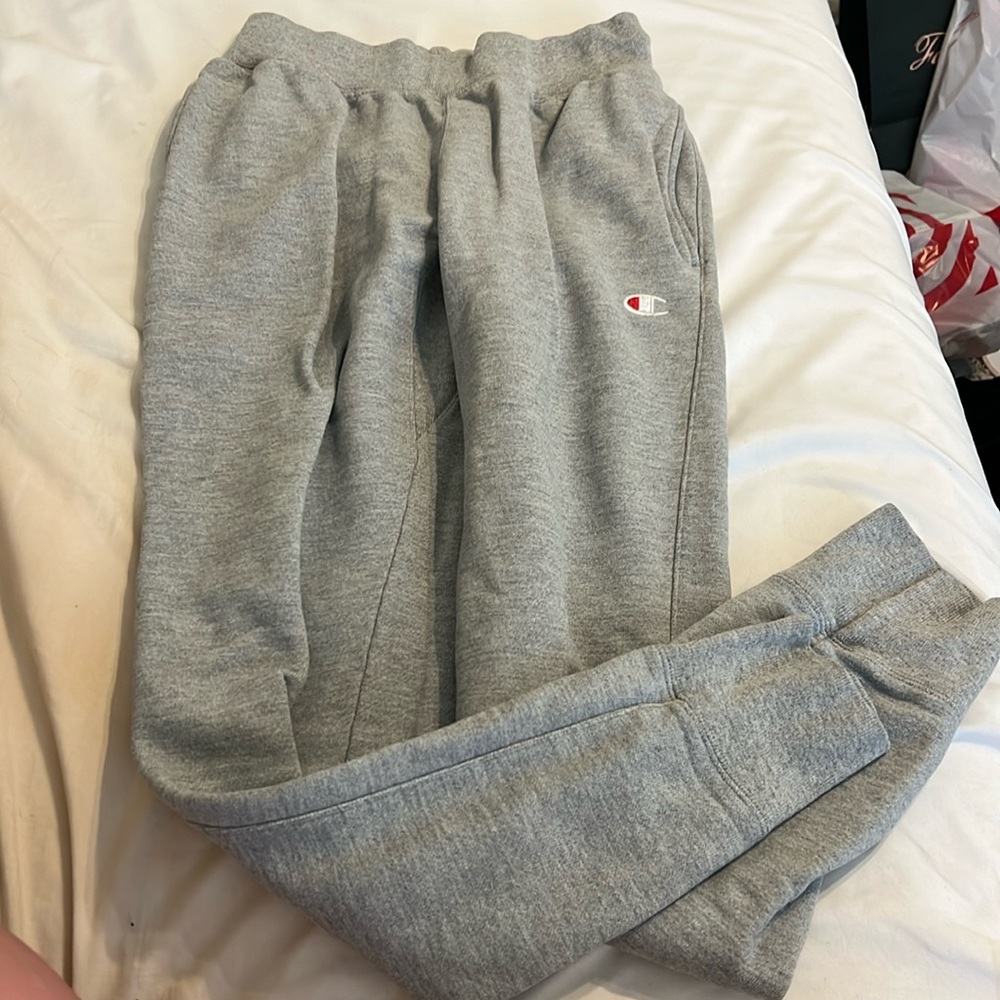 Champion grey joggers size small